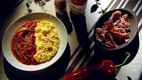 Piperade with Ham