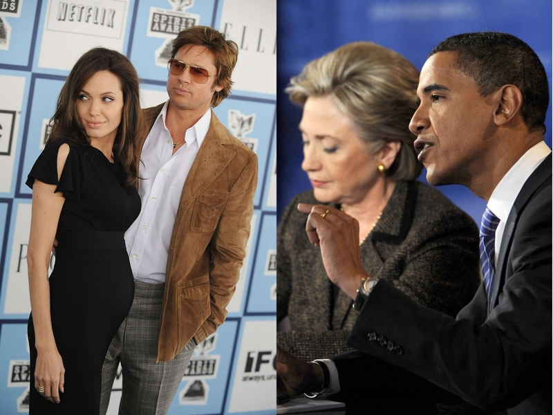 Jolie, Pitt, Clinton & Obama - Related to each other
