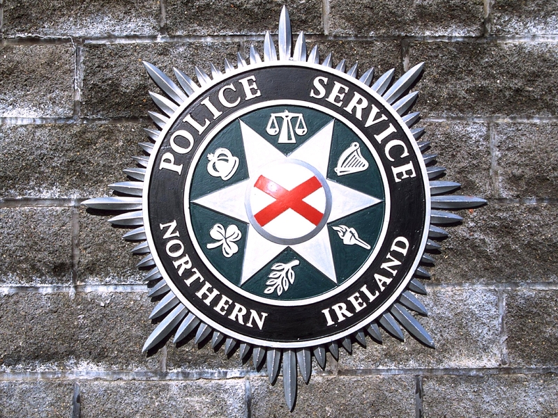 PSNI - Sealed off area for forensic examination
