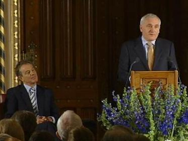 Ahern and former British Prime Minister Tony Blair had an unprecedented relationship