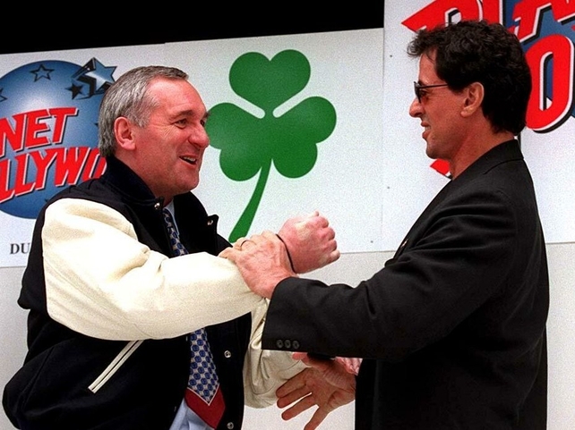With Sylvester Stallone 1997