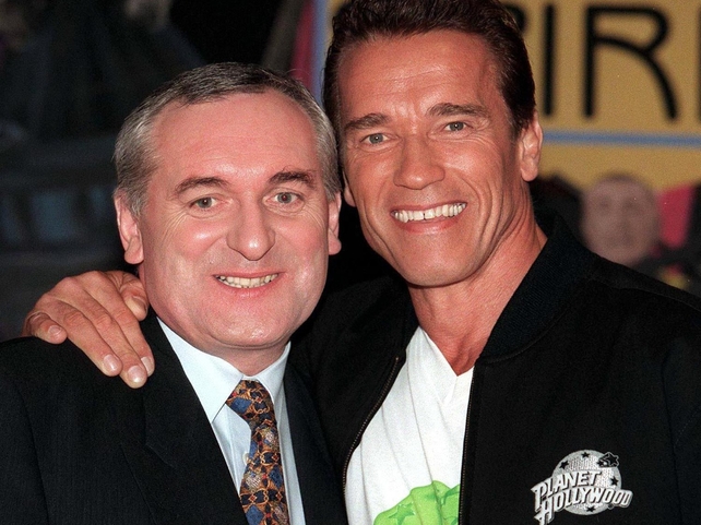 With Arnold Schwarzenegger 1998