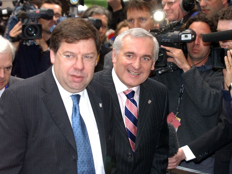 Cowen &amp; Ahern - Tánaiste to succeed Taoiseach as FF leader