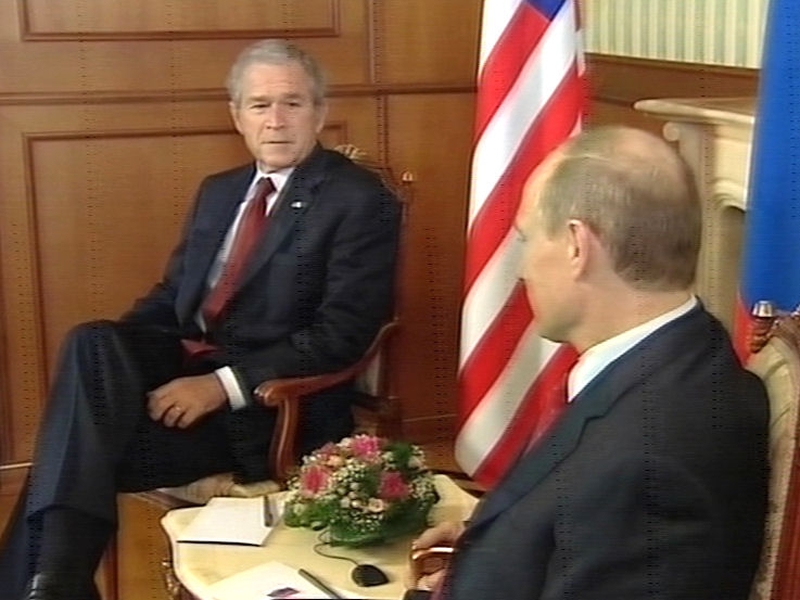 Bush &amp; Putin - Final summit talks