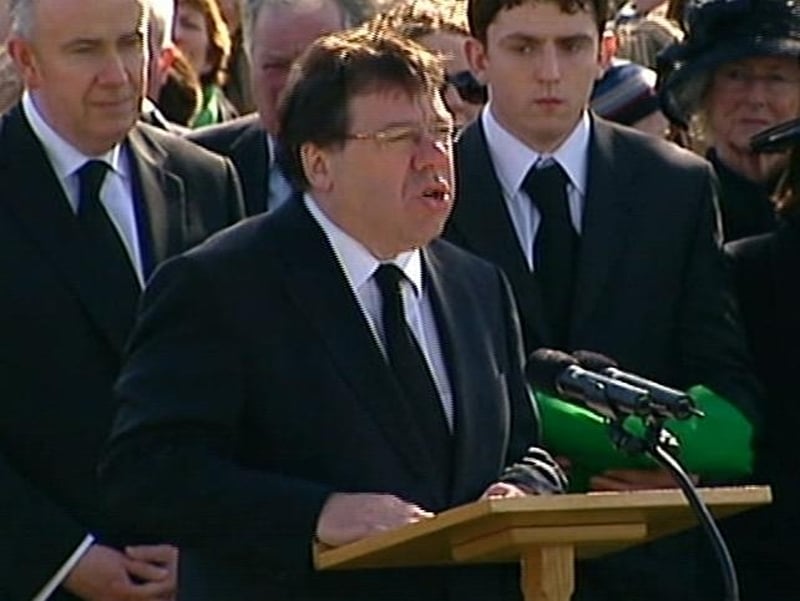 Brian Cowen - Delivered the oration at St Fintan's Cemetery in Sutton