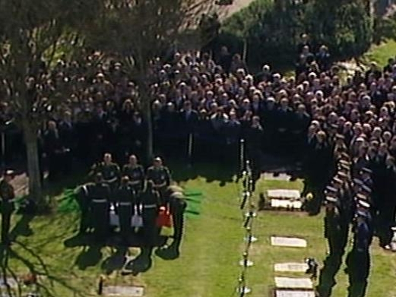 State Funeral - Hillery buried at St Fintan's cemetery