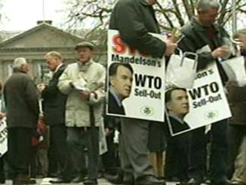 Farming Protests - 10,000 Irish farmers turned out to this April protest against the WTO plan