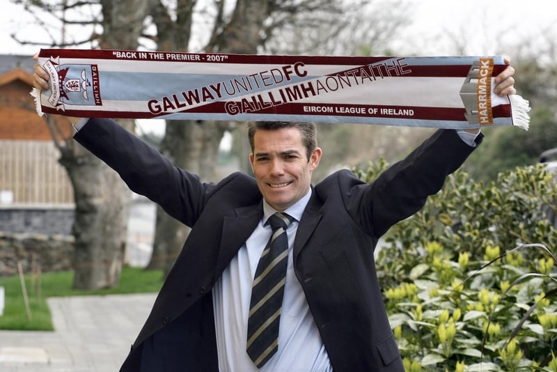 Jeff Kenna in the new Galway United manager