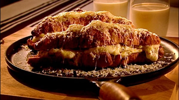 Leftover Croissants with a Béchamel Sauce