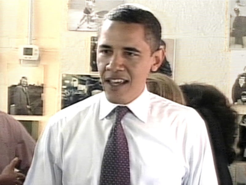 Barack Obama - Ahead in polls for North Carolina