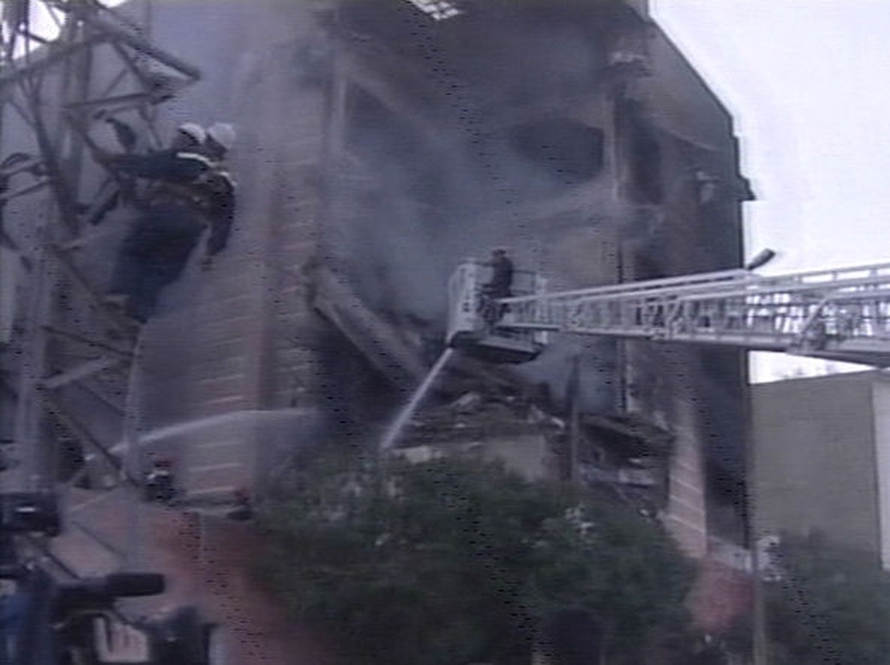 Casablanca - Fire at mattress factory