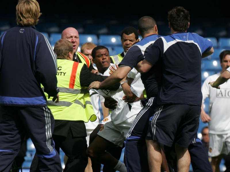 Patrice Evra has been banned for four matches for his part in a fracas at Stamford Bridge