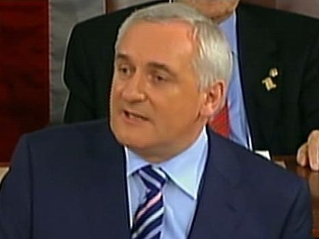 Ahern tells US Congress 'Ireland is at peace'