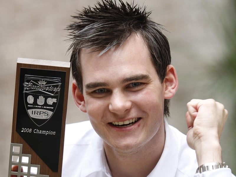 Mark Cleland - First Irish rock-paper-scissors champion