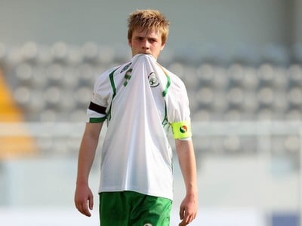Republic of Ireland captain Conor Clifford strikes a disconsolate pose in Turkey