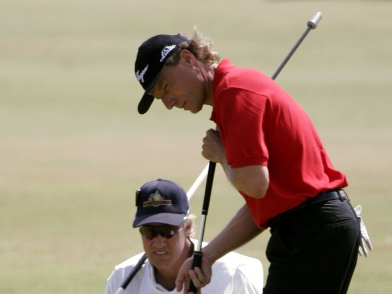 Bernhard Langer is on eight under par