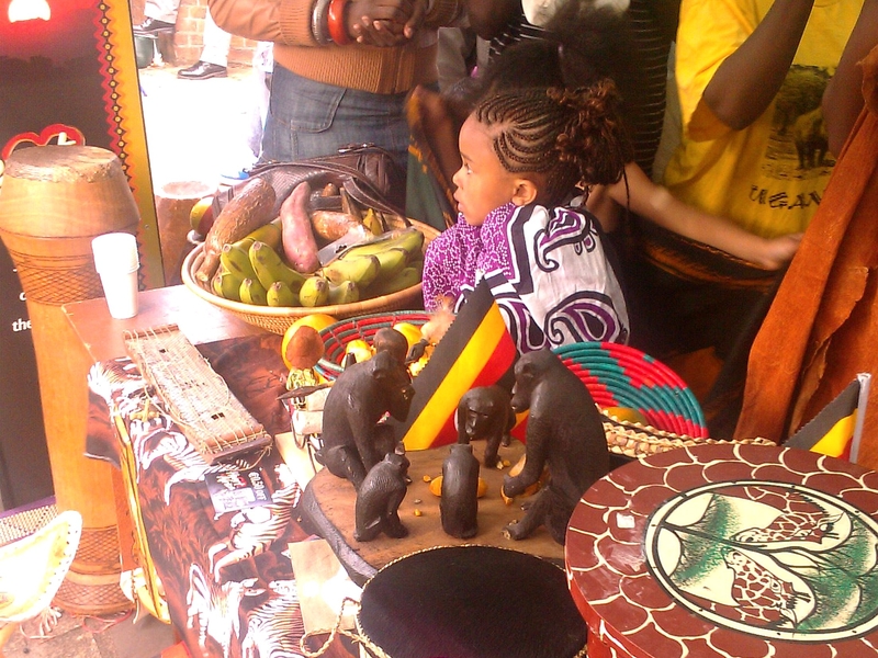 Uganda Stand - Traditional crafts on display at the event