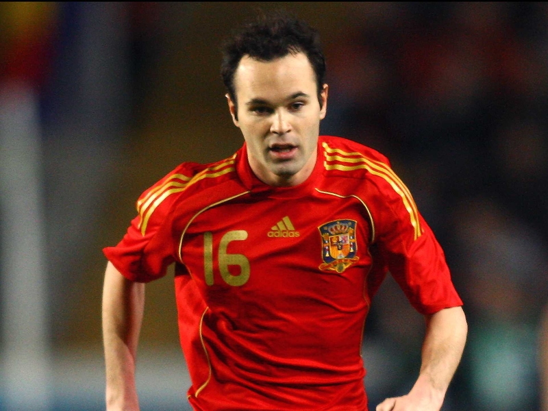 Andres Iniesta was struck down with food poisoning on Sunday night