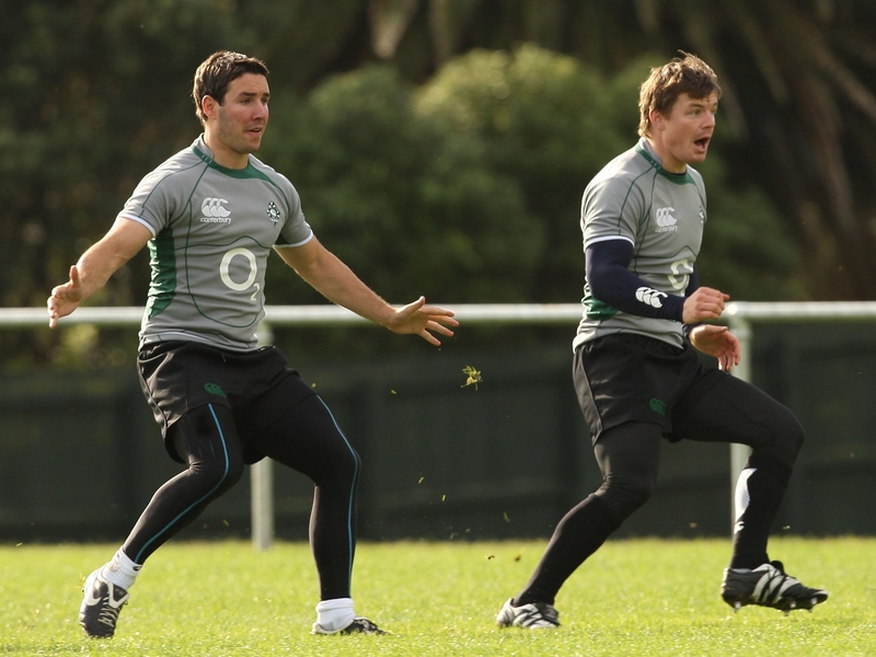 Brian O'Driscoll will be partnered by Paddy Wallace at centre