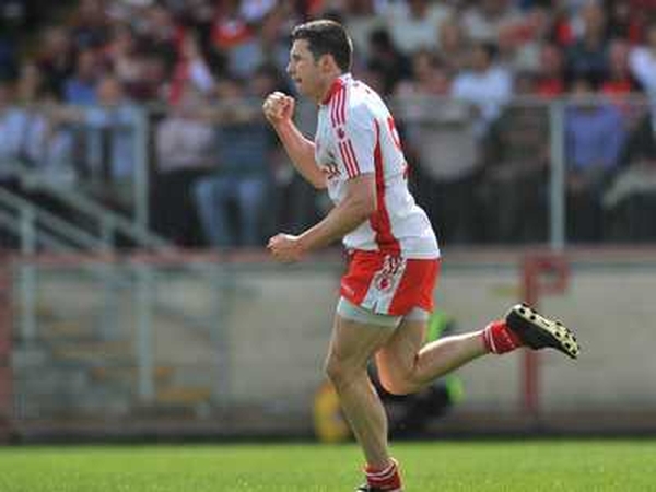 Sean Cavanagh celebrates his goal