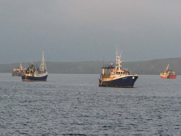 Cork - Protest by fishermen