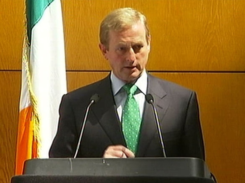 Enda Kenny - FG will not support ratification of Lisbon Treaty through Dáil