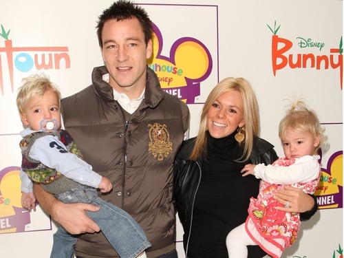 Terrys - John with wife Toni and their twins