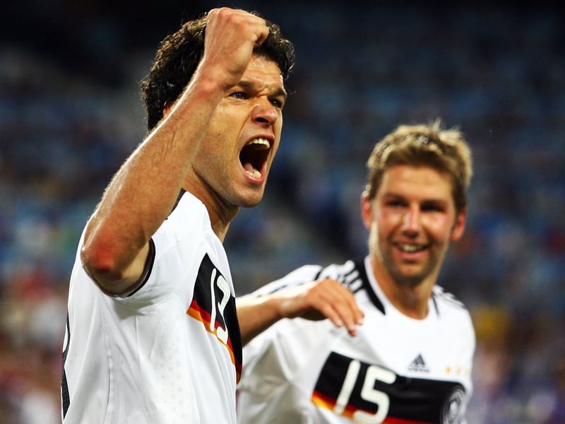 Michael Ballack scored Germany's vital third goal
