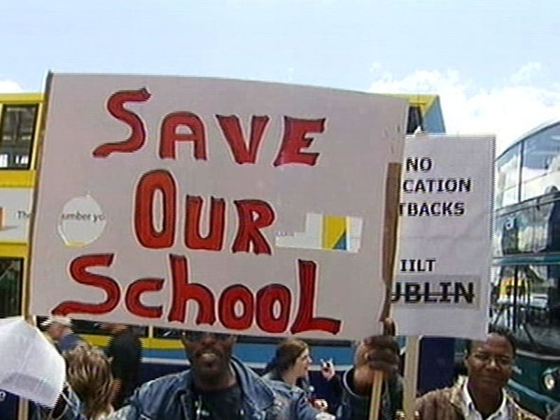 Dublin - Protests over plans to close language centres