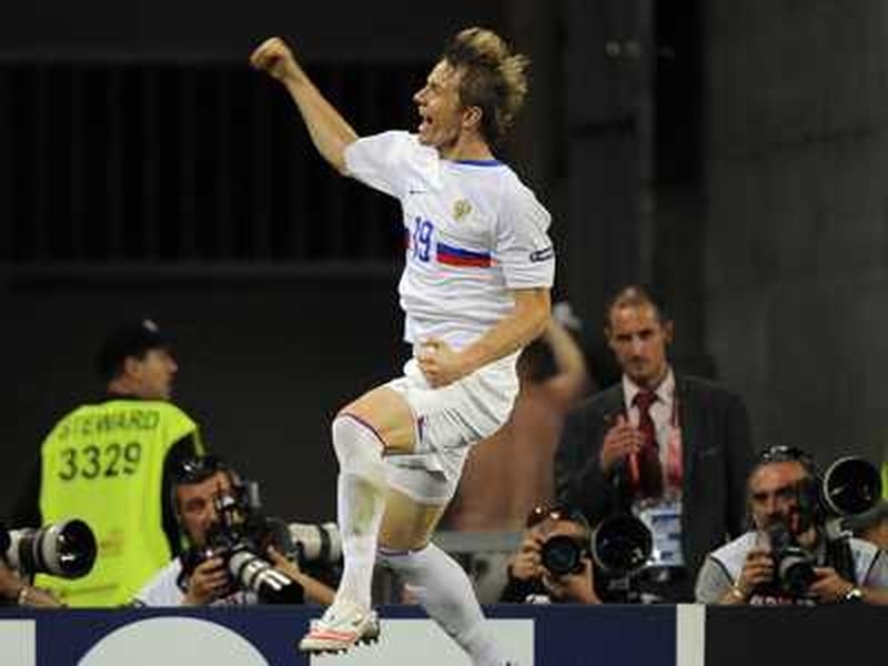 Roman Pavlyuchenko opened the scoring for Russia