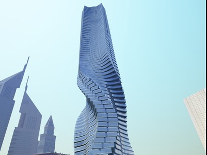 Dubai - Plans for a rotating skyscraper - (Credit Dynamic Architecture)