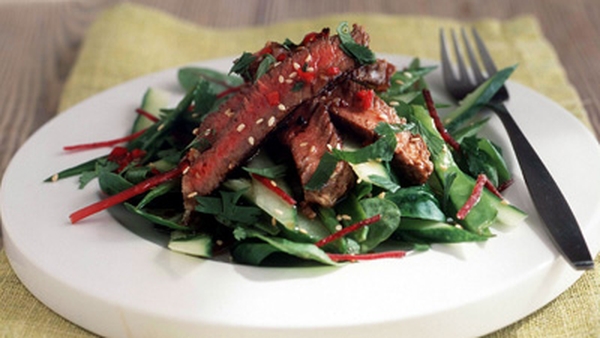 Vietnamese Salad of Rump Steak with Papaya