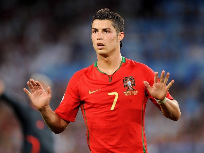 Cristiano Ronaldo was not hurt when he crashed his car this morning