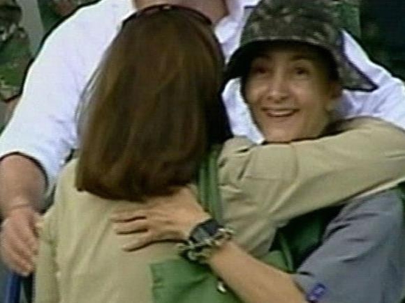 Ingrid Betancourt - Reunited with family after six years