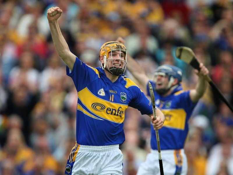 Seamus Callinan celebrates his goal