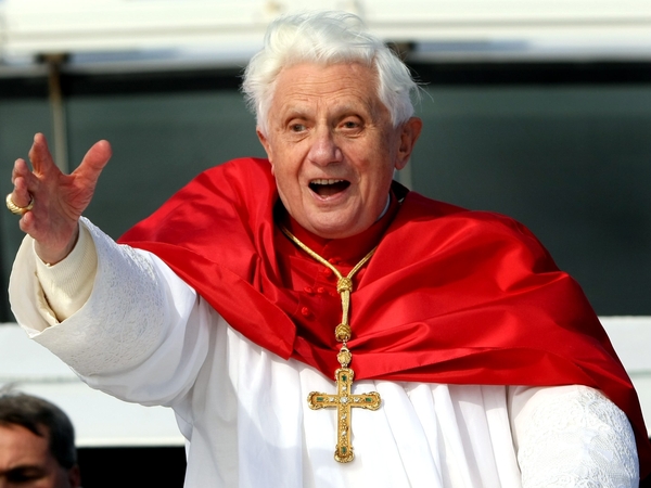 Pope Benedict - Led hundreds of thousands of pilgrims in a giant mass