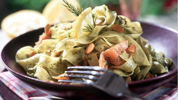 Pasta with Salmon & Vegetables