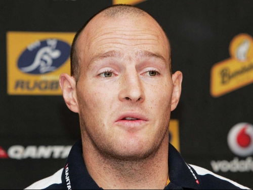 Stirling Mortlock captains the Australian side