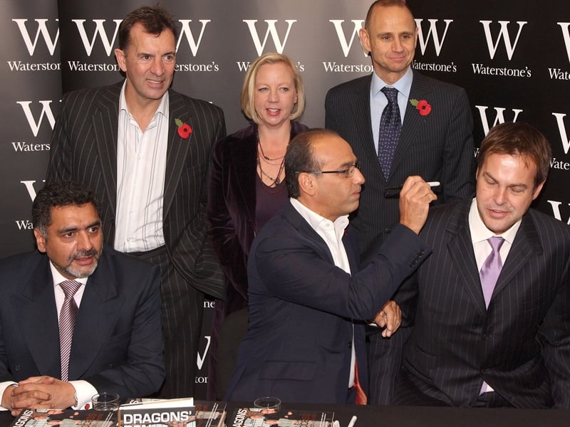 Jones (front right) with the other Dragons