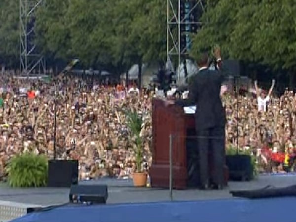 Berlin, Germany - Thousands turned out to hear Barack Obama