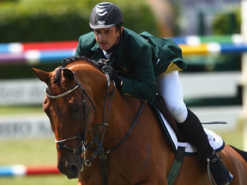 Denis Lynch and his mount Latinus qualified for the final with just six faults from their qualifying rounds