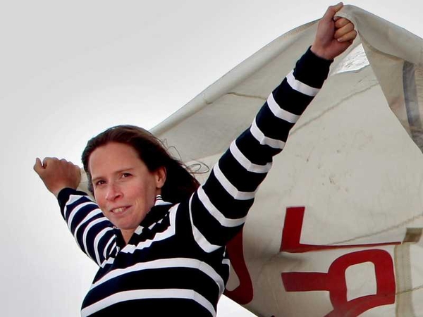 Ireland's Ciaro Peelo (Laser Radial) will have to wait until winds pick up for competition to start at Qingdao