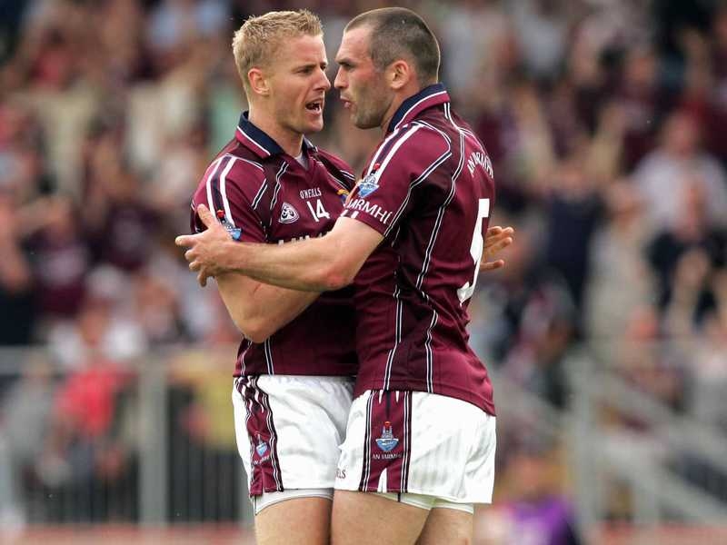The continued absence of Denis Glennon, seen here with Michael Ennis (r), is of significant concern to football followers in Westmeath
