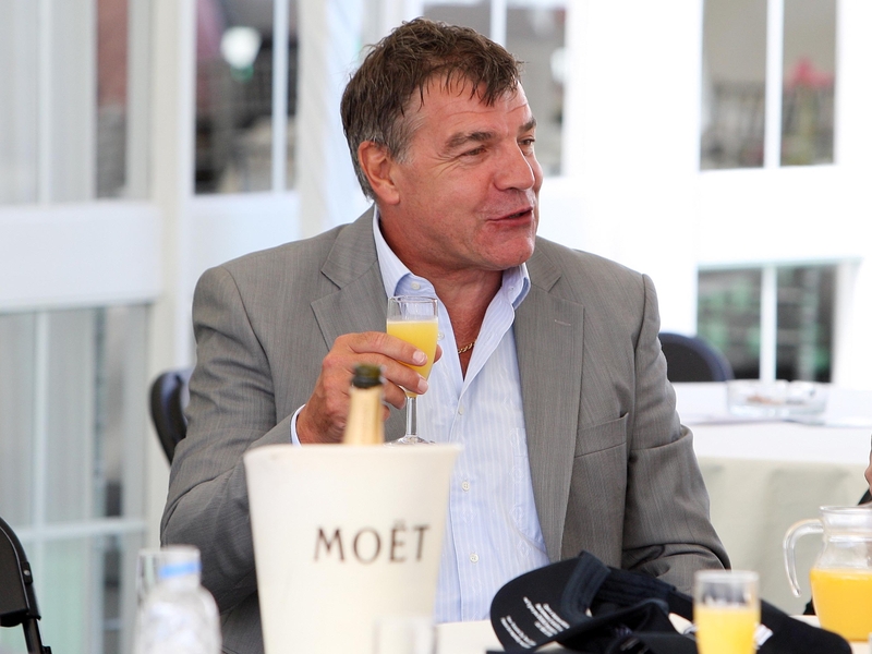 Sam Allerdyce watched the drama unfold in his home as he recovers from an operation