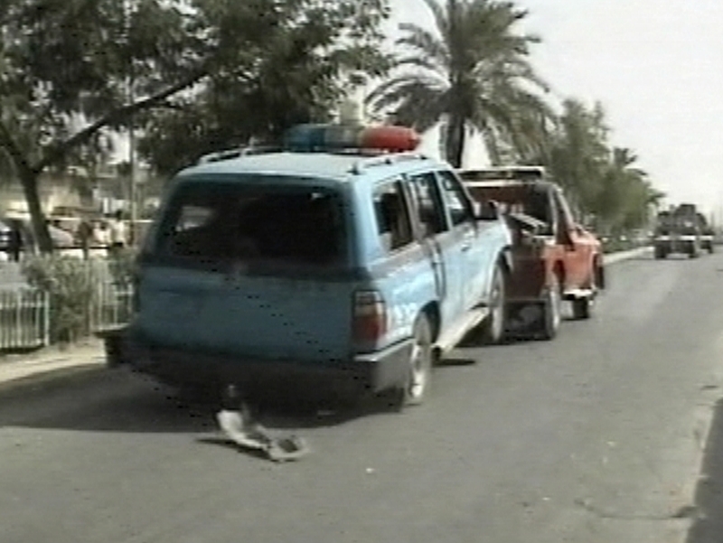 Baghdad - Police patrol targeted