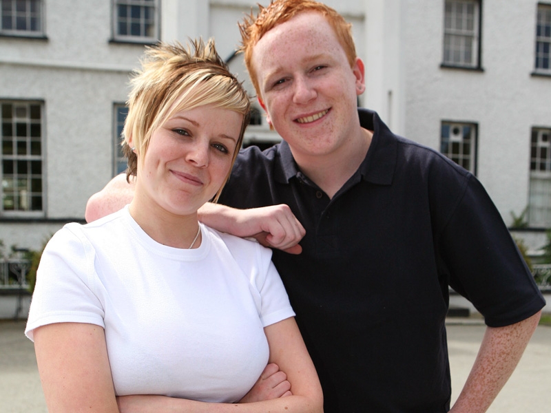 Donna pictured with her brother Joe.