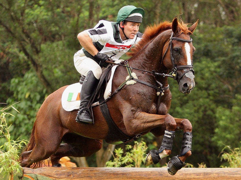 Austin O'Connor was the only Irish rider to have a clear round on Tuesday.