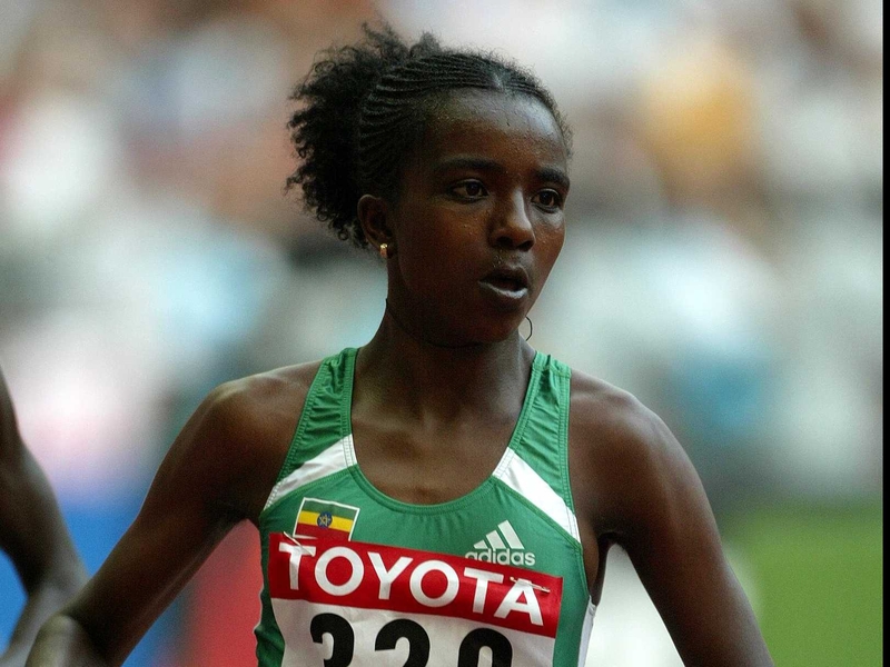 Tirunesh Dibaba claimed gold at the women's 10,000m in Beijing