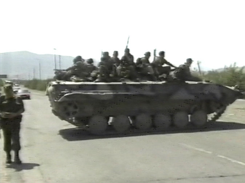 Georgia - Russian troops accused of destroying installations