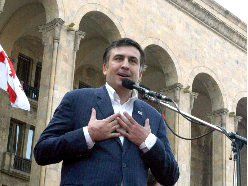 Mikheil Saakashvili - Resistance to foreign occupation